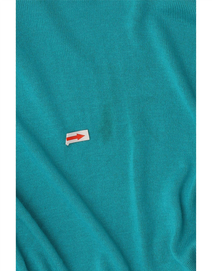 Marks & Spencer Womens Per Una Open Cardigan Sweater UK 14 Large Turquoise