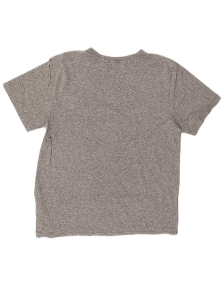 Nike T-shirt top til mænd, lille grå flækket bomuld