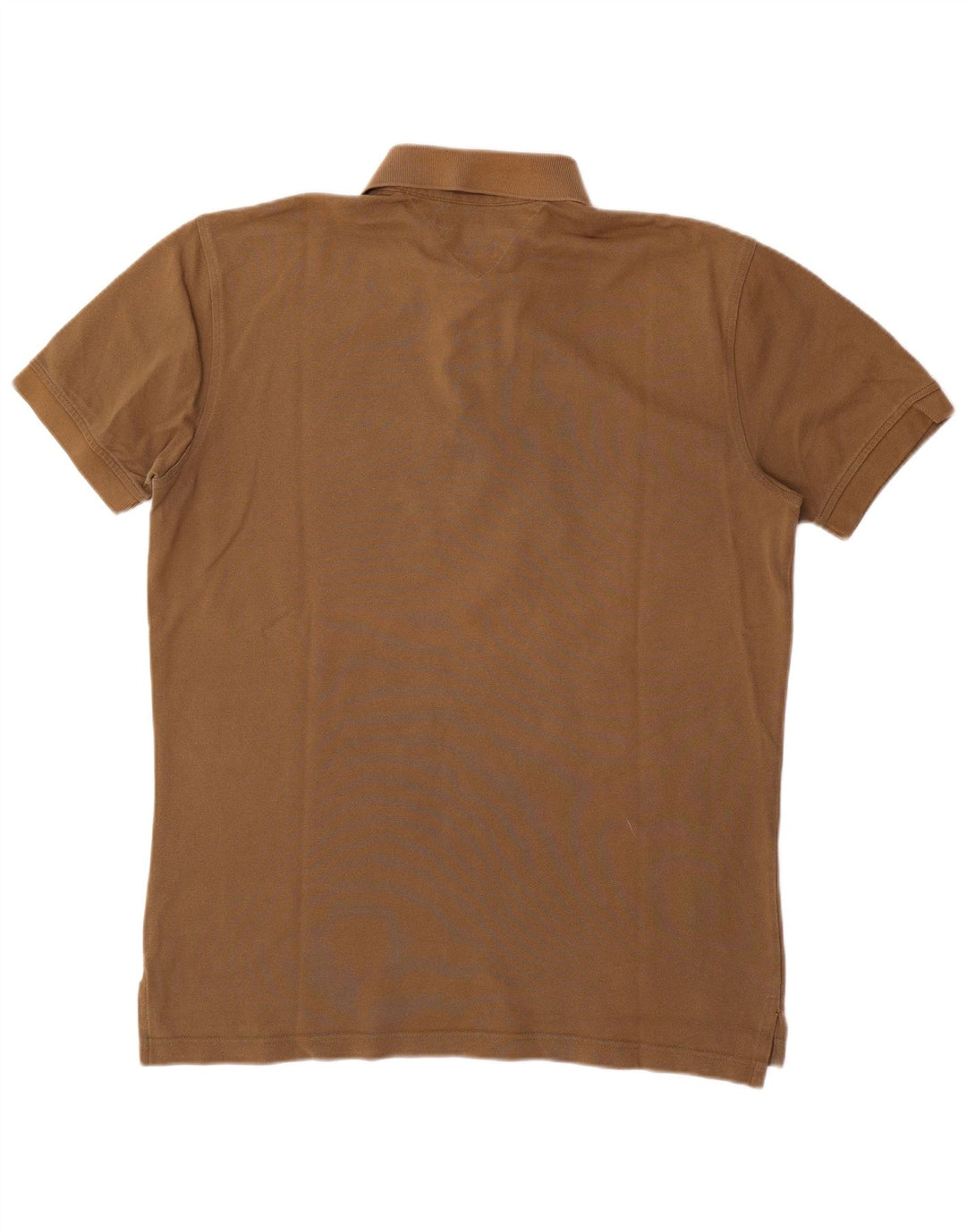 Tommy Hilfiger Mens Polo Shirt Large Brown Cotton