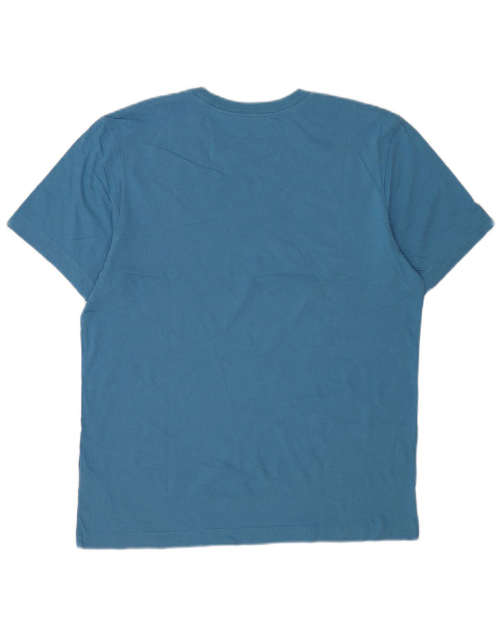Nike Mens Graphic T-Shirt Top Medium Blue Cotton