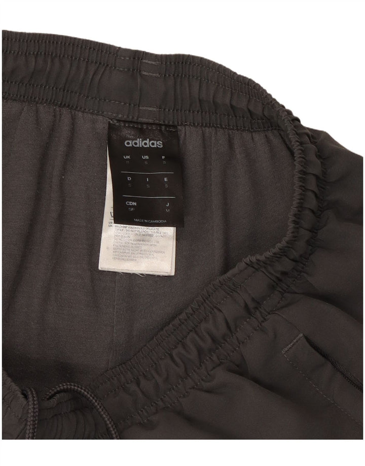 Adidas Herren-Trainingshose, Jogginghose, klein, grau, Polyester