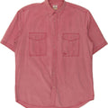 TRUSSARDI Mens Short Sleeve Shirt IT 52 Large Pink Vintage Trussardi and Second-Hand Trussardi from Messina Hembry 