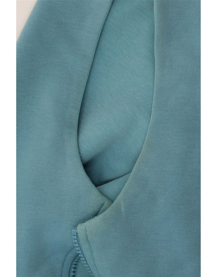 Nike Mens Zip Hoodie Sweater Large Blue Cotton
