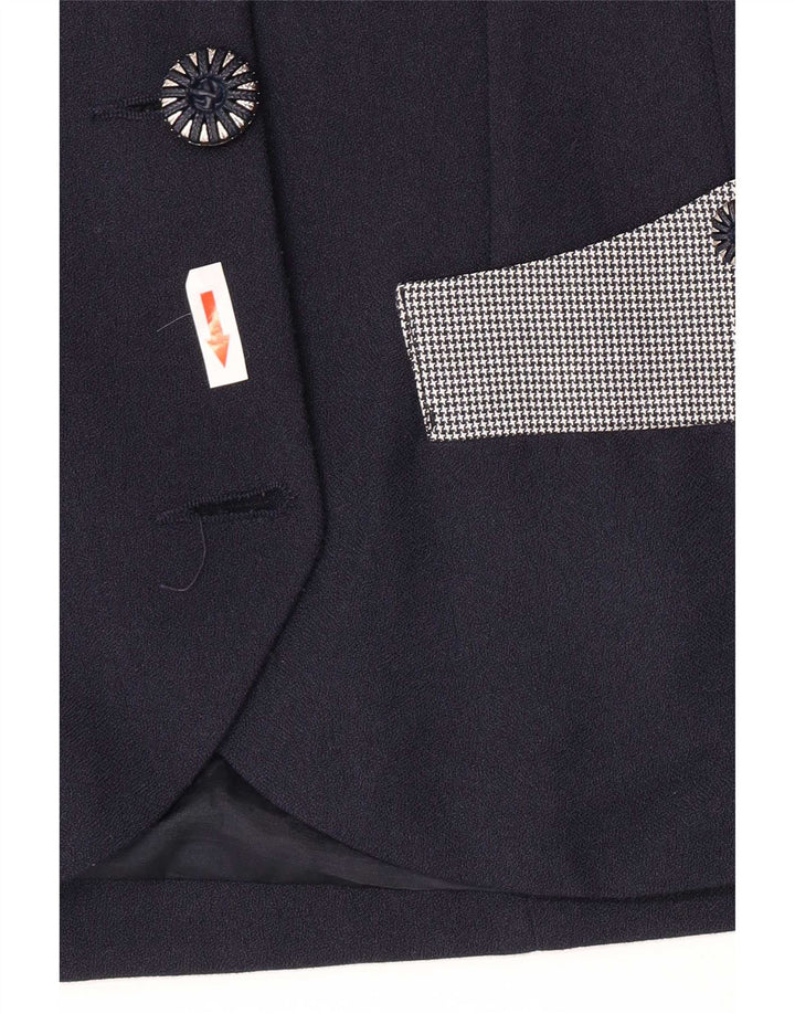Lybido Jachetă Blazer pentru femei cu 4 nasturi IT 44 Medium Bleumarin Colorblock