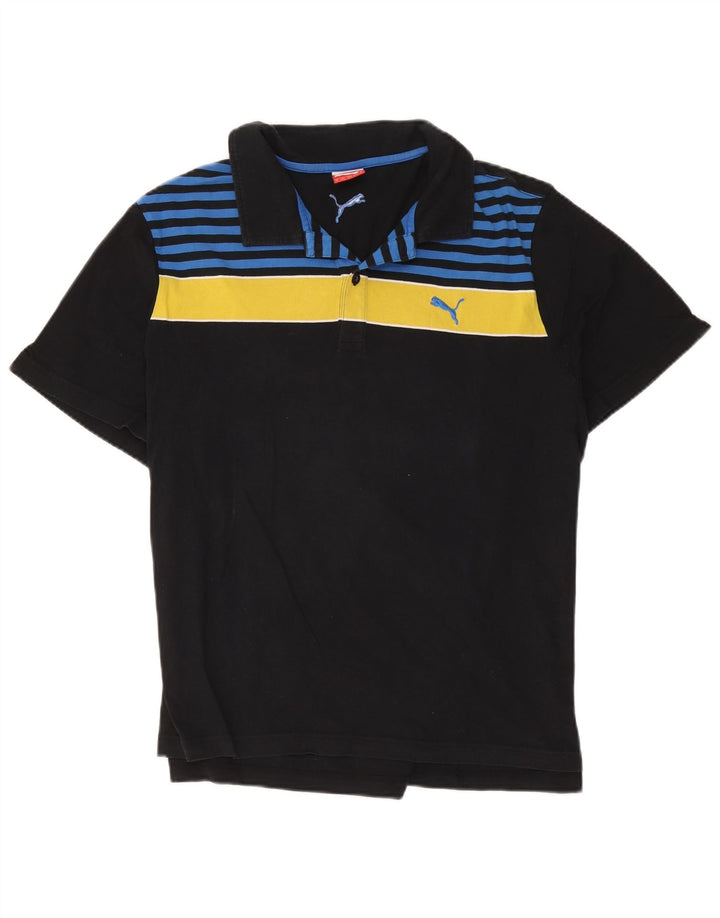 Puma Mens Polo Shirt XL Black Colourblock