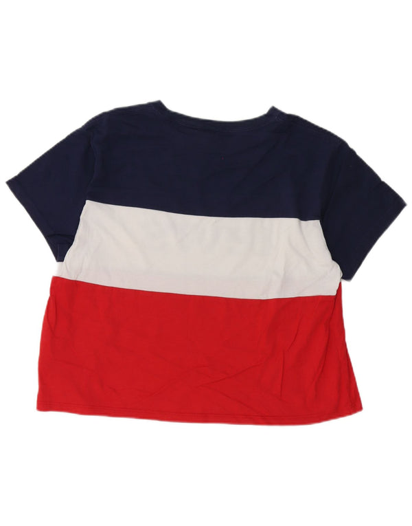 Levi's Womens Crop Grafisk T-Shirt Top UK 10 Small Multicolored