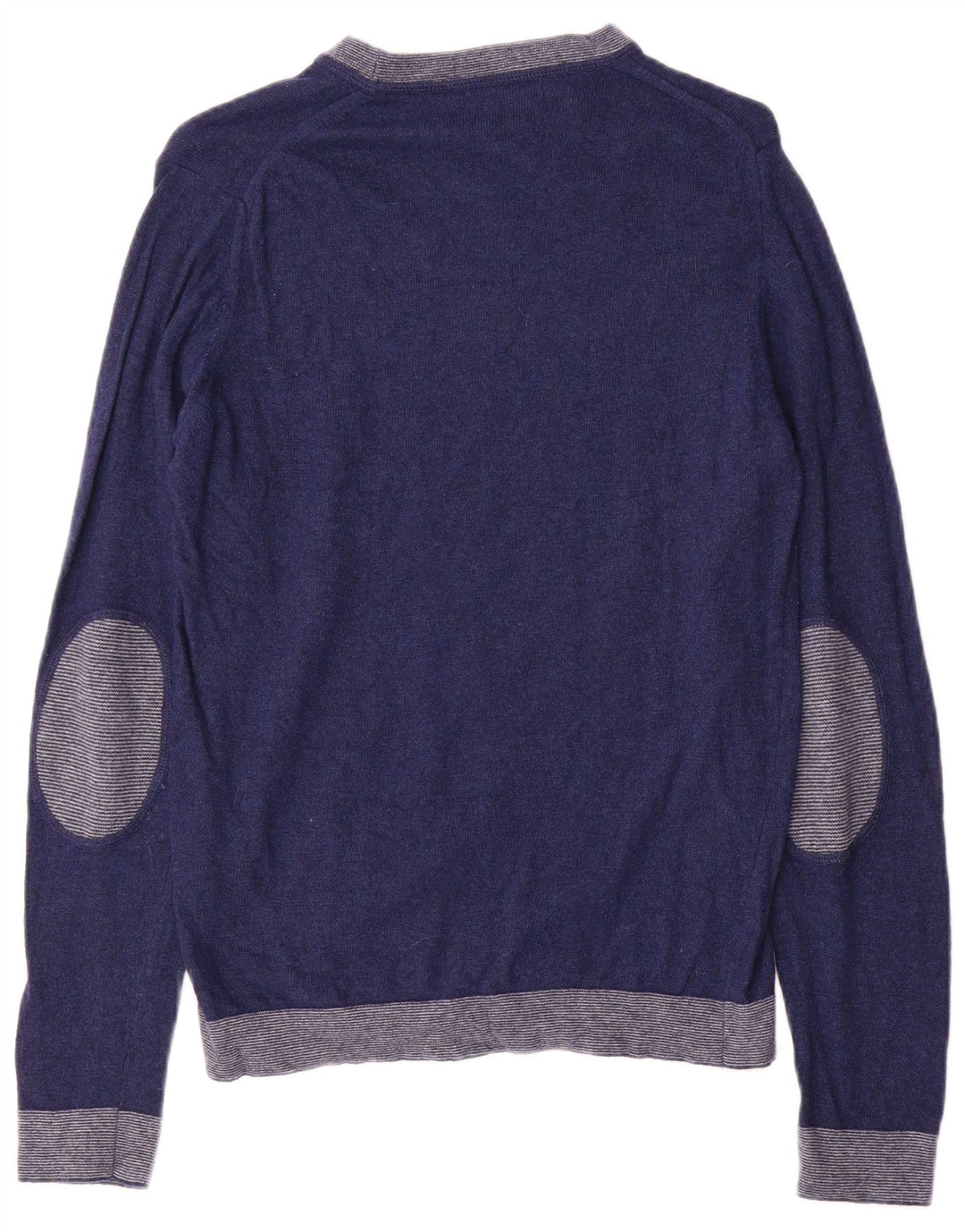 Refrigiwear Herren-Pullover mit U-Boot-Ausschnitt, mittlere marineblaue Colourblock-Wolle