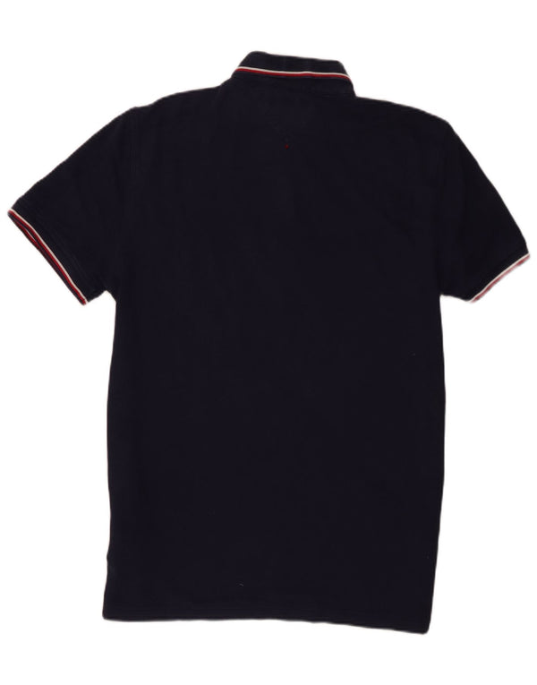 Tommy Hilfiger Mens Polo Shirt Large Navy Blue Cotton