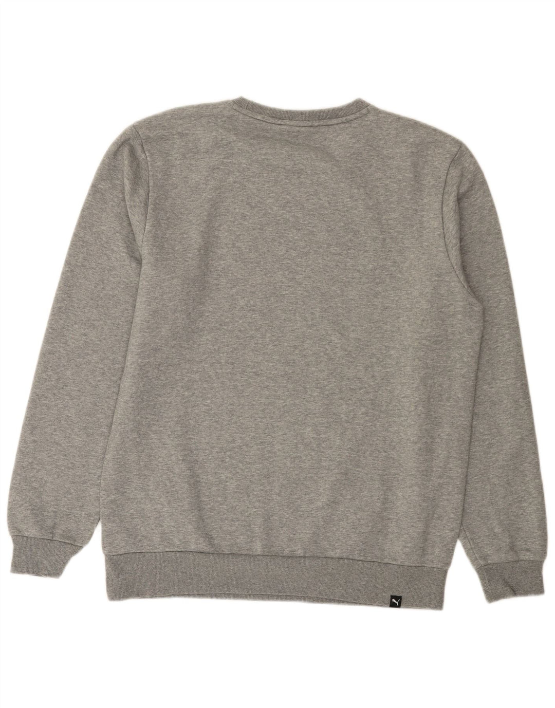 PUMA Mens Graphic Sweatshirt Jumper Large Grey Flecked Cotton