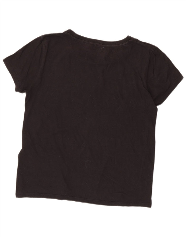 Levi's Womens Graphic T-Shirt Top UK 14 Medium Black Cotton