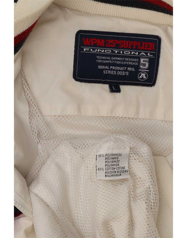 WPM Wildcats Graphic Bomber Jacket UK 40 Grand Blanc Colorblock