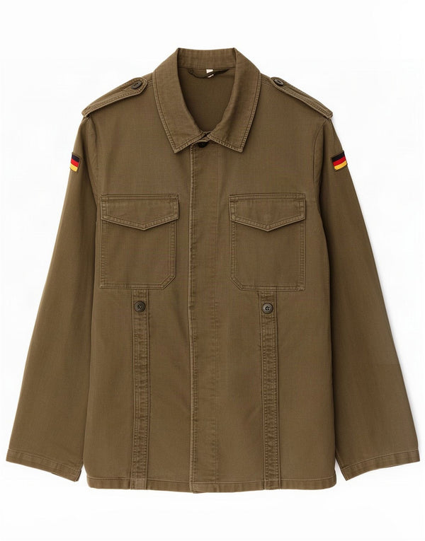 Jaqueta militar feminina grande vintage UK 6 XS Khaki