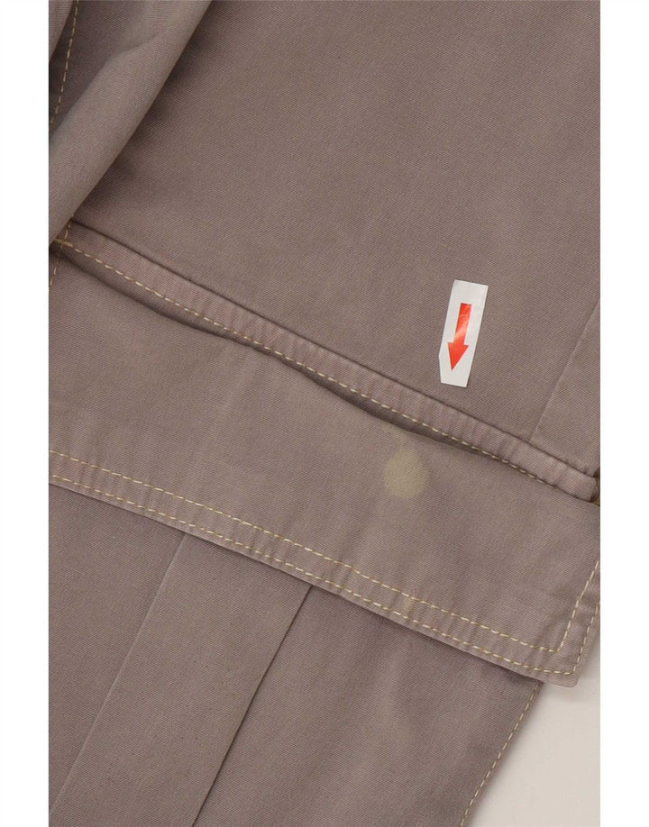 Zara Womens Straight Cargo Trousers EU 38 Small W28 L28 Grey