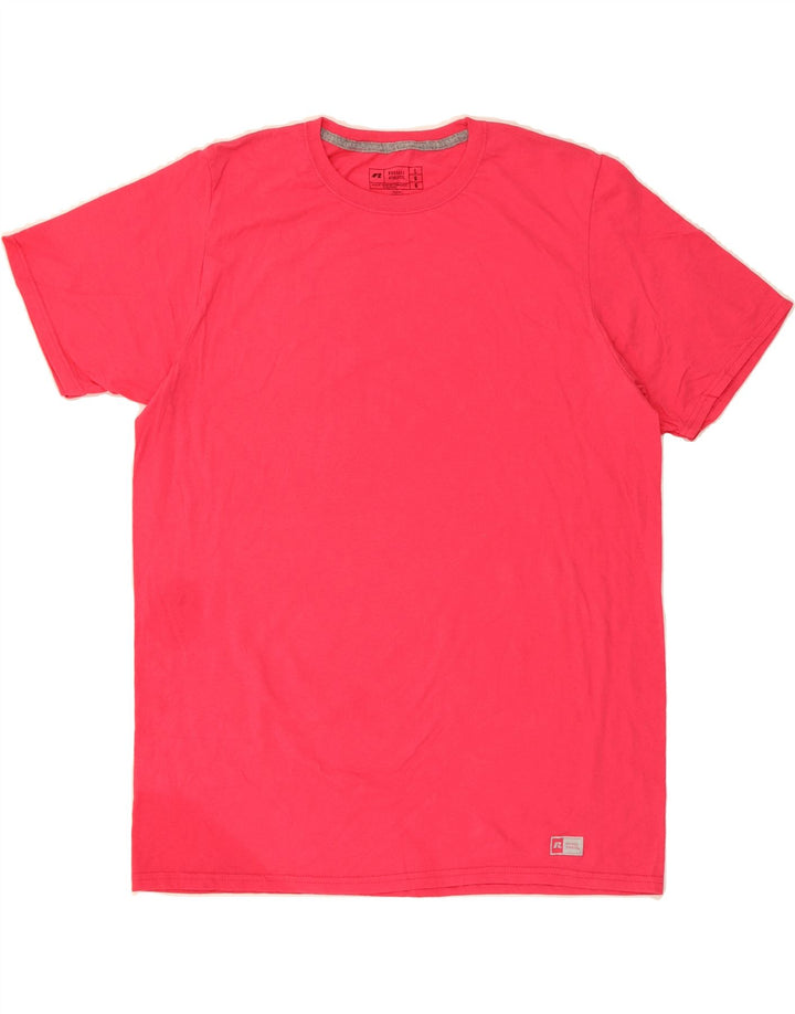 RUSSELL ATHLETIC Mens T-Shirt Top Large Pink Vintage Russell Athletic and Second-Hand Russell Athletic from Messina Hembry 