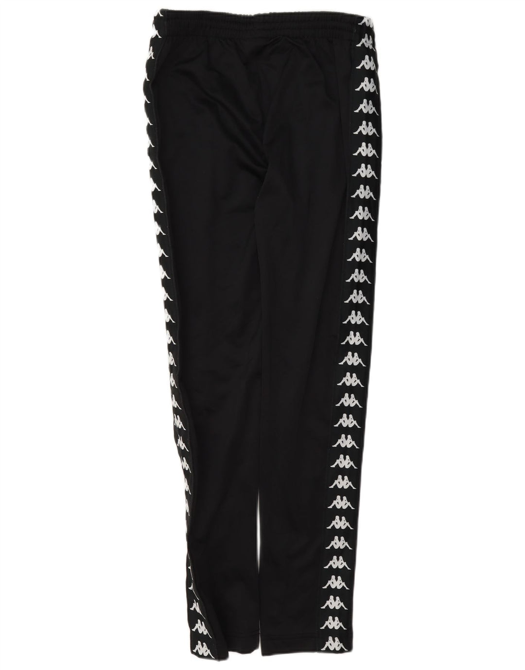 Kappa Mens Graphic Tracksuit Trousers Small Black Polyester