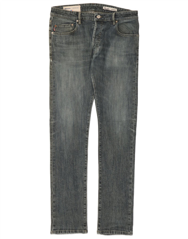 Jeans slim uomo Blauer W34 L34 cotone blu