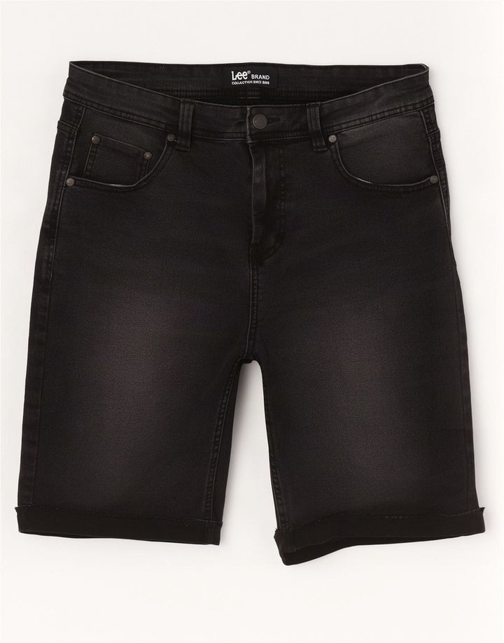 Lee Shorts De Mezclilla Para Hombre W32 Algodón Negro Mediano