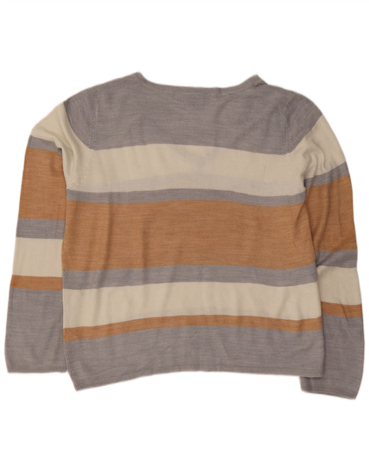 Marks & Spencer Dame V-hals sweater UK 12 Medium Flerfarvet