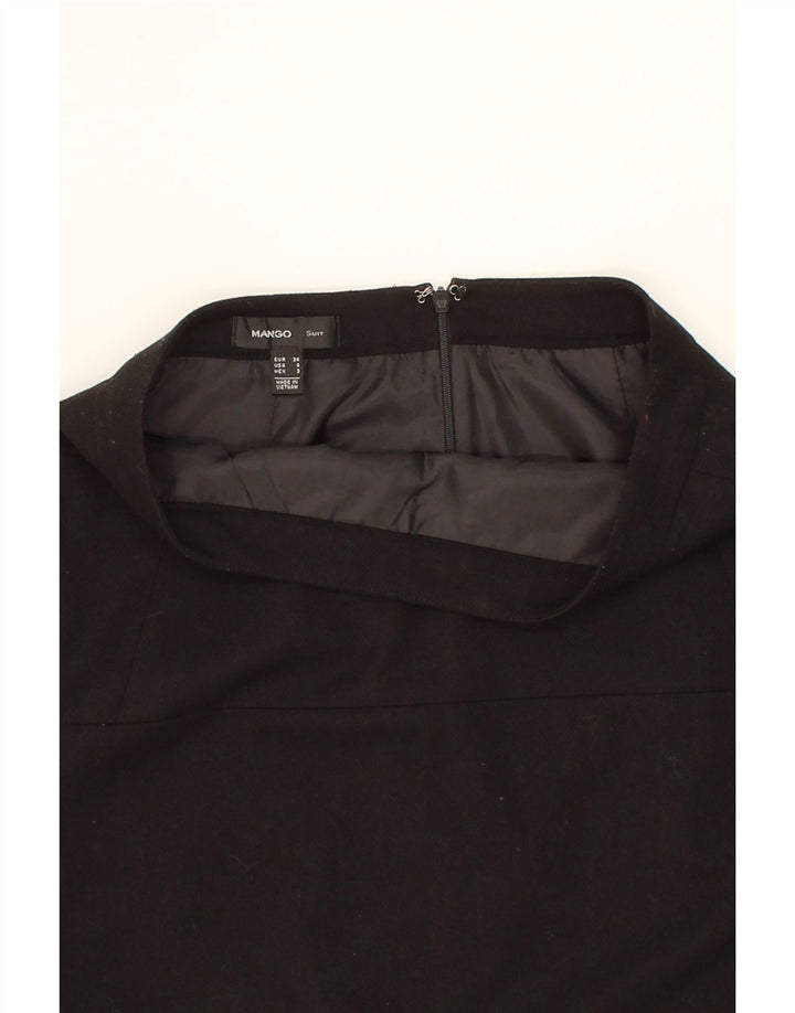 MANGO Womens Pencil Skirt EU 36 Small W28 Black Polyester Vintage Mango and Second-Hand Mango from Messina Hembry 