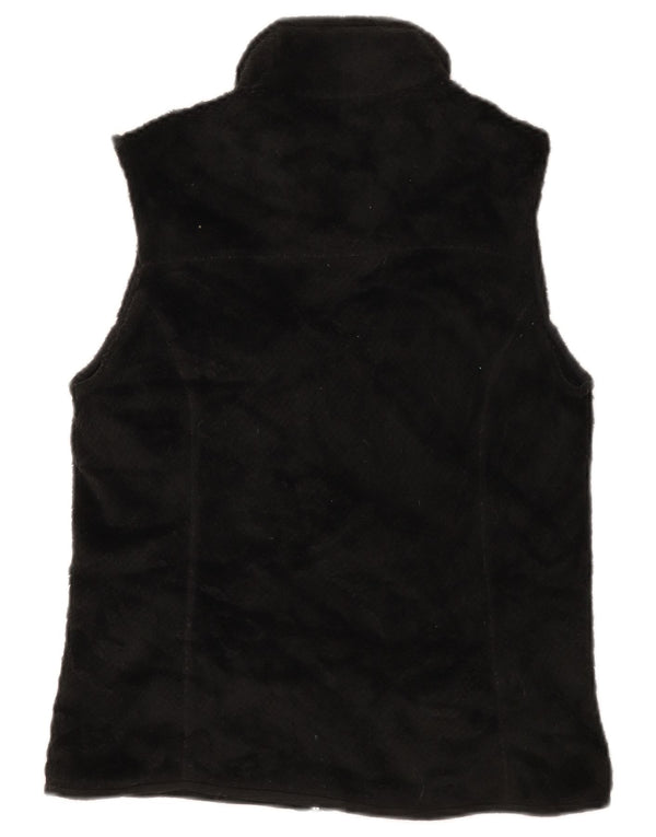 Patagonia Womens Fleece Gilet UK 12 Medium Black Polyester