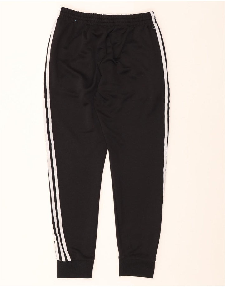 ADIDAS Womens Tracksuit Trousers Joggers UK 14 Medium Black Polyester