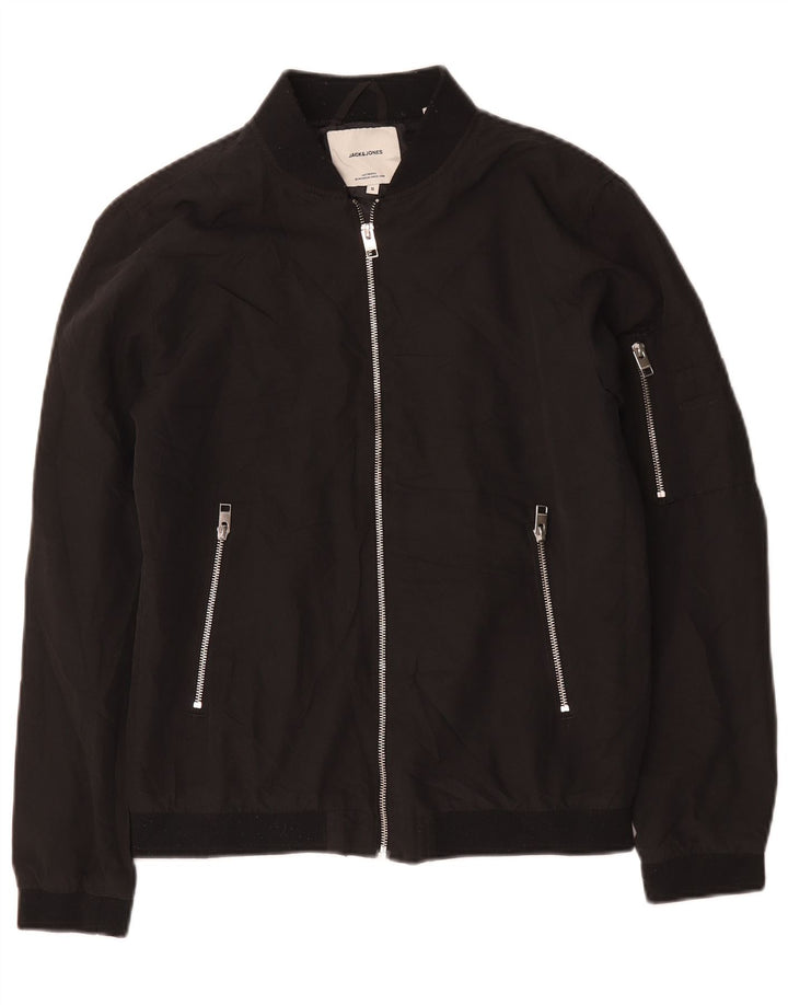 Jack & Jones Ανδρικό Bomber Jacket UK 36 Small Black Polyester