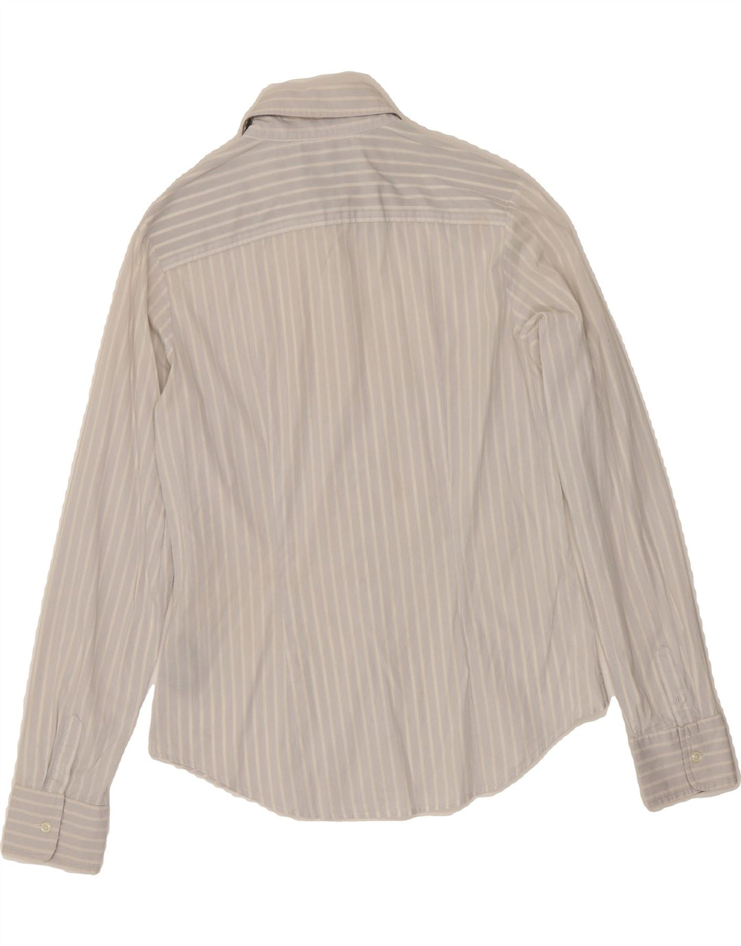 TOMMY HILFIGER Womens Shirt US 8 Medium Blue Striped Cotton Classic Vintage Tommy Hilfiger and Second-Hand Tommy Hilfiger from Messina Hembry 