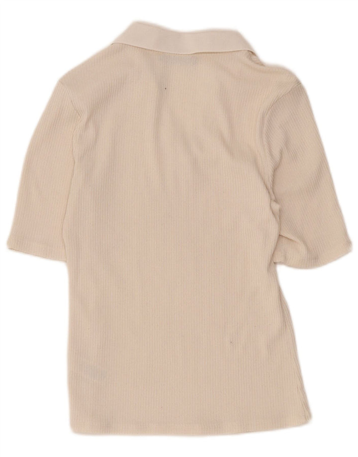 Polo da donna Marks & Spencer UK 12 Poliestere beige medio
