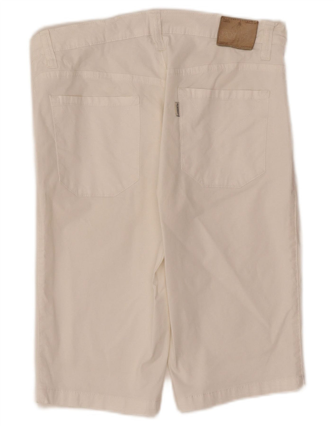Jeckerson Womens Casual Shorts W30 Medium White Cotton