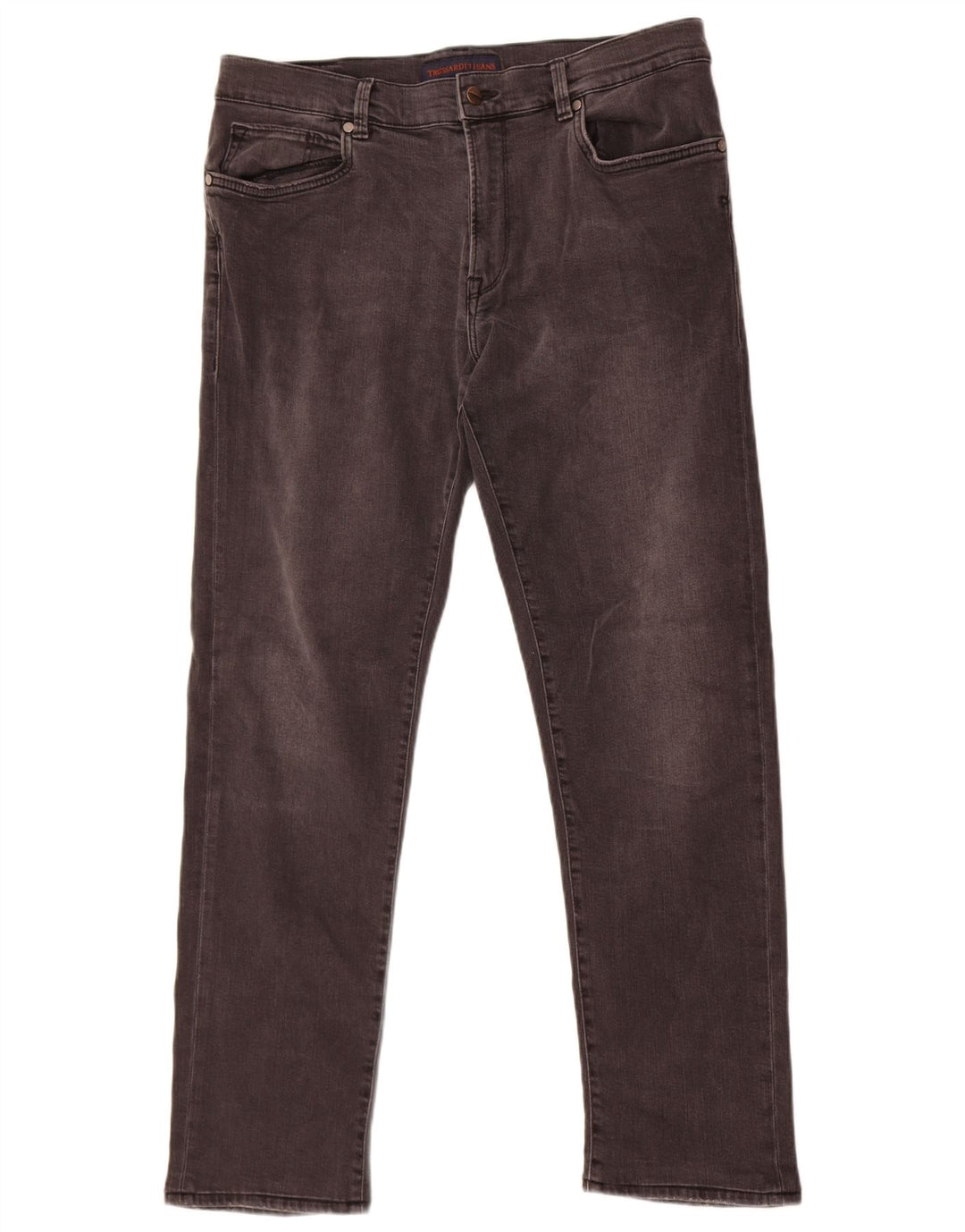 Trussardi Straight Jeans til mænd W35 L30 Grå bomuld