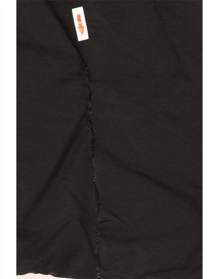 Giacca Parka con cappuccio da donna Zara UK 14 cotone nero medio