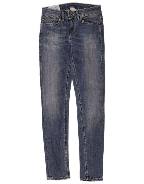 Женские джинсы скинни Dondup W28 L29 синие, хлопок