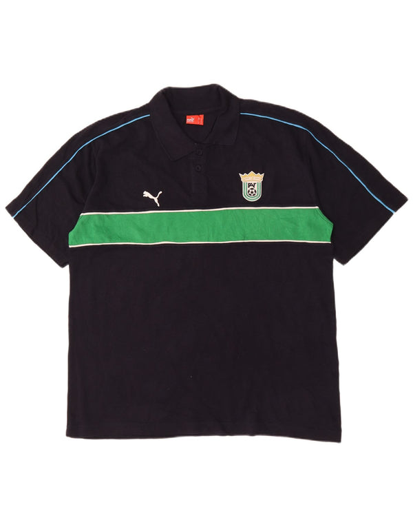 Puma Polo XL Homme Noir Colourblock Coton