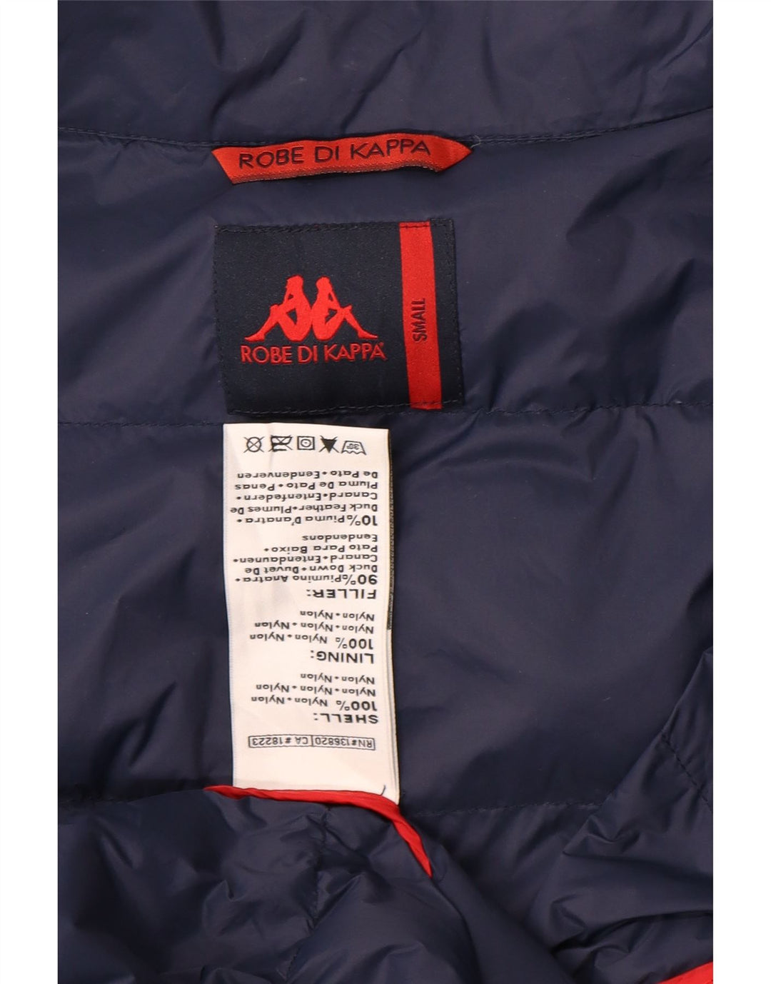 KAPPA Womens Padded Coat UK 10 Small Navy Blue Nylon