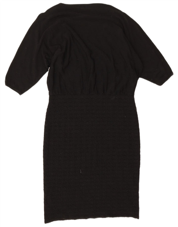 Phase Eight Womens Oversized Sheath Dress UK 16 Large Black Viscose