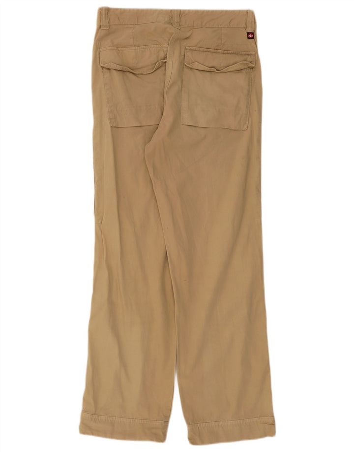 Murphy & Nye Womens Straight Cargo Trousers W30 L30 Beige Cotton
