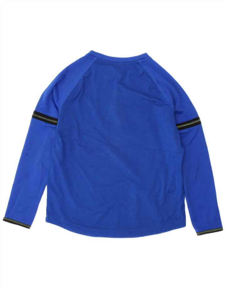 Russell Athletic Boys Top Long Sleeve 6-7 Years Small Blue Polyester