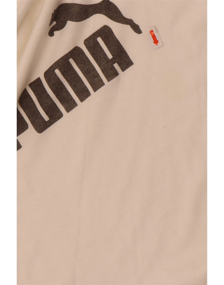 Puma Herre Grafisk Top Langærmet Lille Hvid