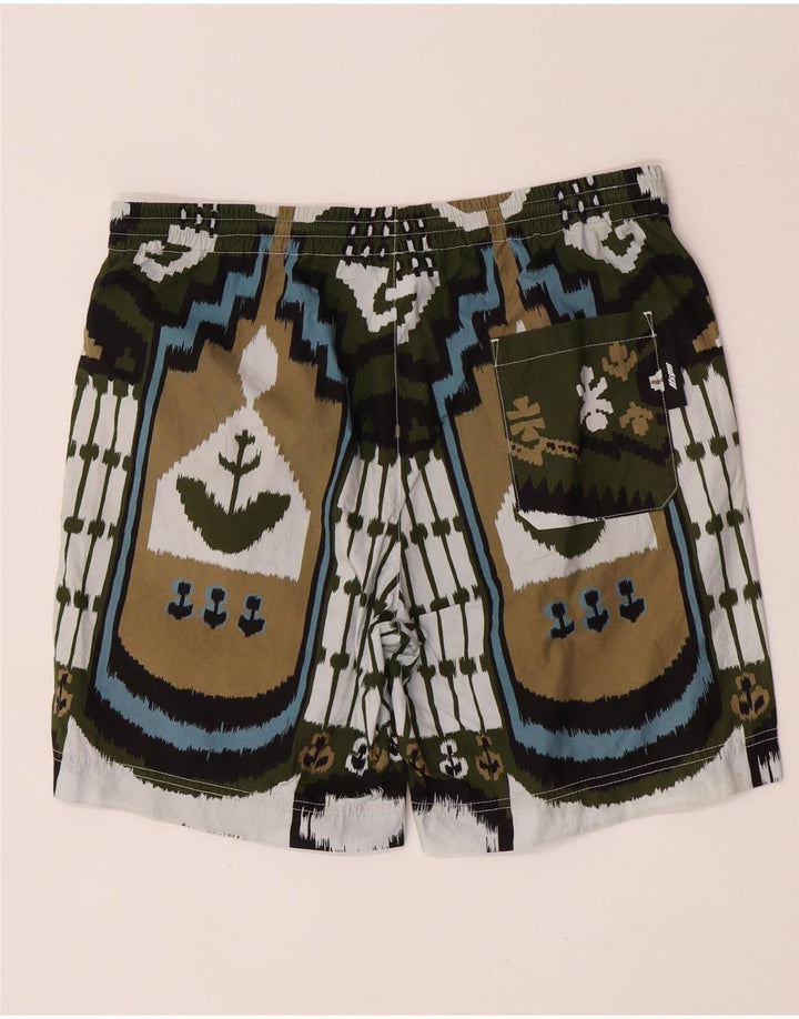 MSGM Mens Swimming Shorts IT 50 Large Multicoloured Patchwork Cotton