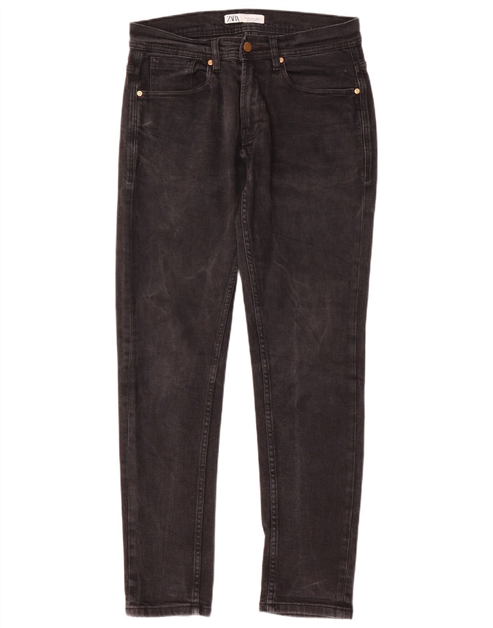Blugi slim pentru bărbați Zara EU 40 Medium W31 L30 Negri