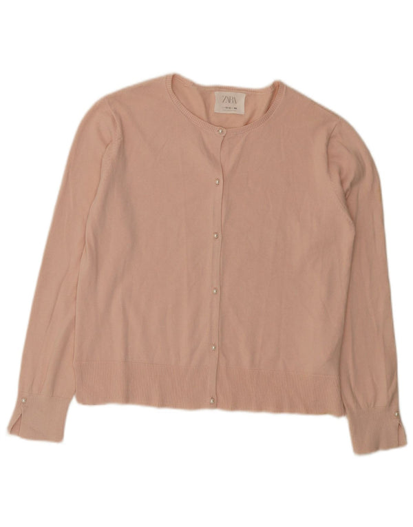 Ζακέτα Zara Girls 13-14 Years Pink Cotton