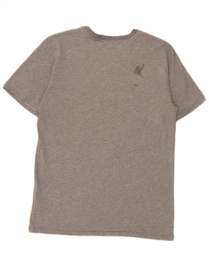 Nike Mens Dri Fit Graphic T-Shirt Top Small Grey Cotton