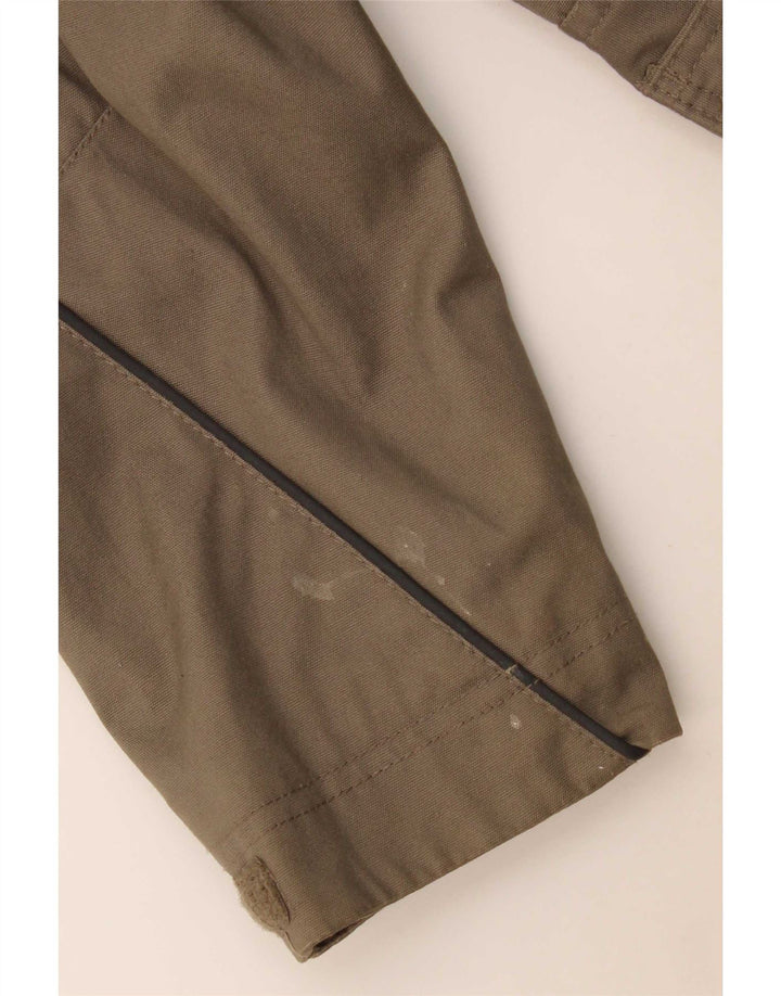 Volvo Herre Graphic Bomber Jacket UK 38 Medium Grey Colourblock Cotton