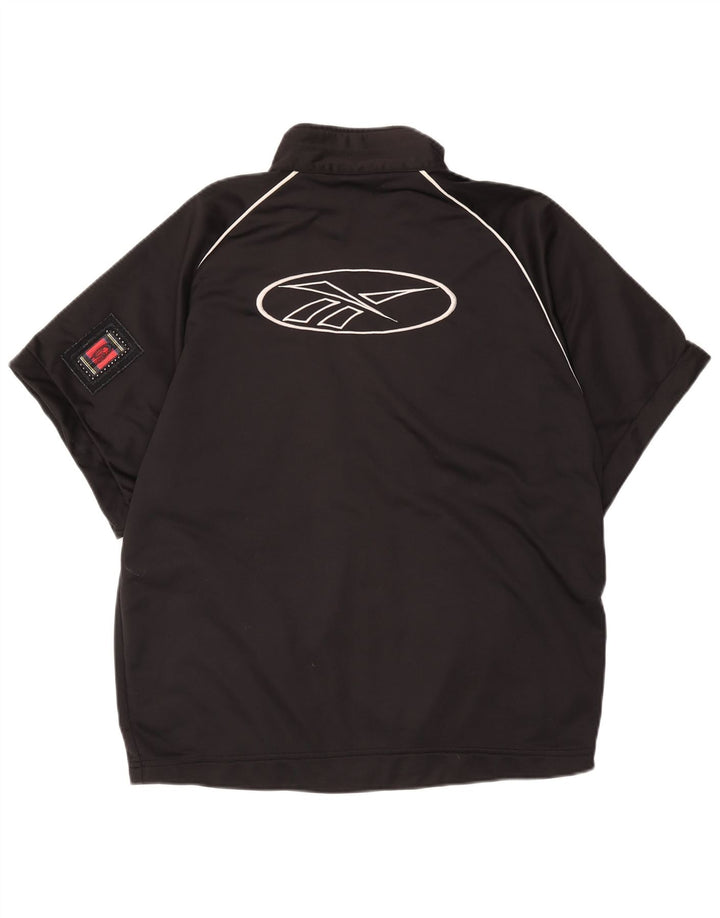 Reebok Herren Graphic Kurzarm-Trainingsoberteil, Jacke, Mittelschwarz