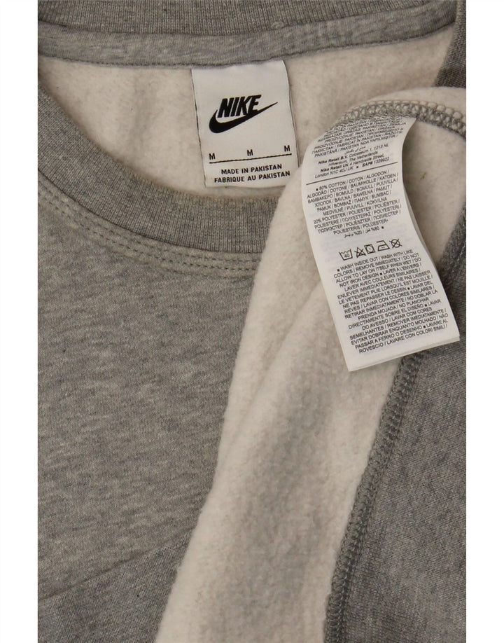 Pulover Nike pentru bărbați, bumbac cu pete, gri mediu