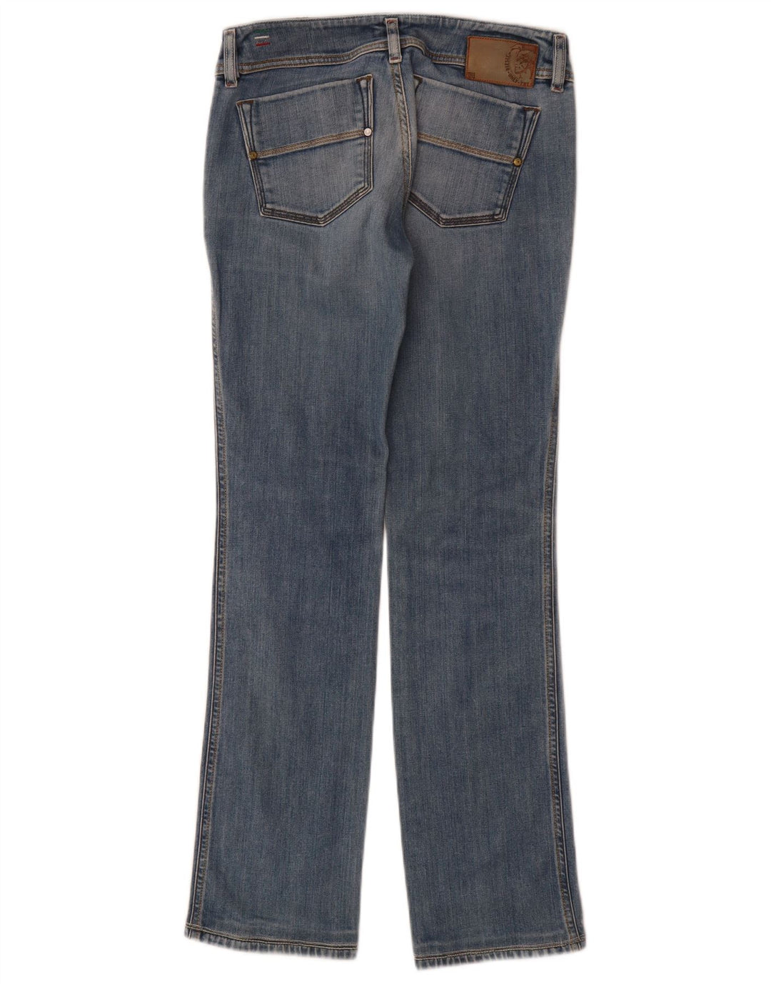 Diesel Womens Reckfly Straight Jeans W27 L32 Blue Cotton
