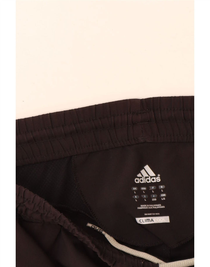 Adidas Herre Climacool Sports Shorts Large Black Colourblock Polyester
