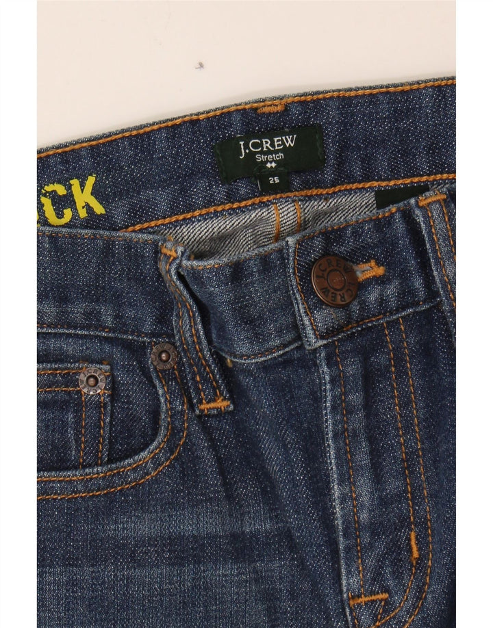 J. CREW Womens Stretch Slim Jeans W25 L31 Navy Blue Cotton Vintage J. Crew and Second-Hand J. Crew from Messina Hembry 