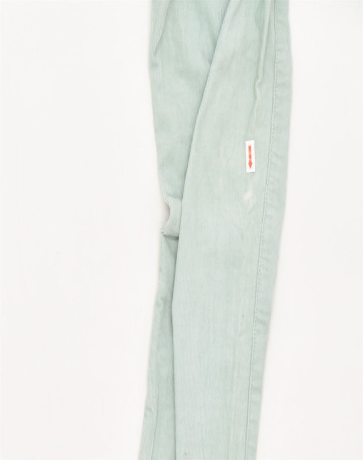J. CREW Womens Toothpick Tapered Corduroy Trousers W26 L28 Turquoise | Vintage | Thrift | Second-Hand | Used Clothing | Messina Hembry 