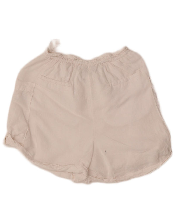 Zara Womens Casual Shorts XS W24 White Linen